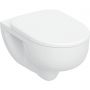 Geberit Selnova 503083001 miska wc z deską wolnoopadającą wisząca bez kołnierza spłukiwanie wirowe biały połysk zdj.1