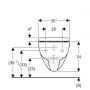 Geberit Selnova Square 503154001 zestaw miska z deską wisząca bez kołnierza ze spłukiwaniem wirowym biały połysk zdj.2