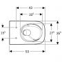 Geberit Smyle Square 503170001 miska wc wisząca bez kołnierza ze spłukiwaniem wirowym biały połysk zdj.2