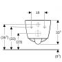 Geberit Smyle Square 503170001 miska wc wisząca bez kołnierza ze spłukiwaniem wirowym biały połysk zdj.3