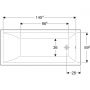 Geberit Selnova Square 554382011 wanna prostokątna 160x70 cm biała zdj.4
