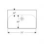 Geberit Smyle Square 500249002 umywalka 74.5x48 cm prostokątna ścienna-meblowa-nablatowa biała zdj.2