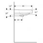 Geberit Smyle Square 500249002 umywalka 74.5x48 cm prostokątna ścienna-meblowa-nablatowa biała zdj.3