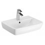 Geberit Selnova Square 500322017 umywalka 45x35 cm prostokątna ścienna-nablatowa biała zdj.1