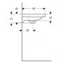 Geberit Acanto 500631012 umywalka 60x42 cm prostokątna ścienna-meblowa-wpuszczana biała zdj.2