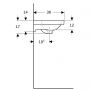 Geberit Acanto 500636012 umywalka 45x38 cm prostokątna ścienna-meblowa-nablatowa biała zdj.4
