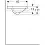 Geberit Variform 500720012 umywalka 55x45 cm owalna wpuszczana biała zdj.2