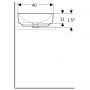 Geberit Variform 500774012 umywalka 55x40 cm owalna nablatowa biała zdj.3