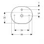 Geberit Variform 500775012 umywalka 50x40 cm owalna nablatowa biała zdj.3