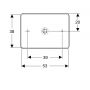 Geberit Variform 500779012 umywalka 55x40 cm prostokątna nablatowa biała zdj.4