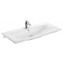 Geberit Selnova Square 500997001 umywalka 100x48 cm prostokątna meblowa-wpuszczana biała zdj.1