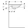 Geberit Selnova Square 500997001 umywalka 100x48 cm prostokątna meblowa-wpuszczana biała zdj.3