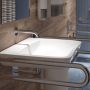 Geberit Selnova Compact 501461007 umywalka 55x55 cm kwadratowa ścienna dla niepełnosprawnych biała zdj.7