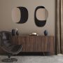 Guarda Gusto no. 1 TOSGUS1BLACK60x55 lustro 60x55 cm czarny-srebrny zdj.2
