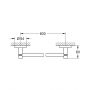 Grohe Essentials 40366A01 wieszak na ręcznik hard graphite zdj.2