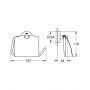 Grohe Essentials 40367A01 uchwyt na papier toaletowy czarny zdj.2