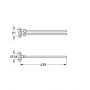 Grohe Essentials 40371001 wieszak na ręcznik starlight chrome zdj.2