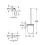 Grohe Essentials 40407001 zestaw akcesoriów 3w1 starlight chrome zdj.2