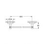 Grohe Start 411872430 drążek na ręcznik czarny zdj.2