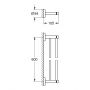 Grohe Start 412032430 drążek na ręcznik czarny zdj.2