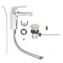Grohe Eurosmart Cosmopolitan 23325000 bateria umywalkowa stojąca starlight chrome zdj.4