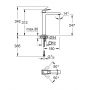 Grohe Eurocube 23406000 bateria umywalkowa stojąca starlight chrome zdj.2