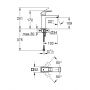 Grohe Eurocube 23446000 bateria umywalkowa stojąca starlight chrome zdj.2