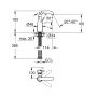Grohe Essence 23463001 bateria umywalkowa stojąca starlight chrome zdj.2