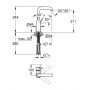 Grohe Essence 23541001 bateria umywalkowa stojąca starlight chrome zdj.2