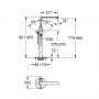 Grohe Lineare 23792AL1 bateria wannowo-prysznicowa wolnostojąca brushed hard graphite zdj.2