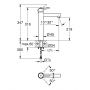 Grohe Concetto 23920001 bateria umywalkowa stojąca starlight chrome zdj.2