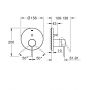 Grohe Essence 24058001 bateria wannowo-prysznicowa podtynkowa chrom zdj.2