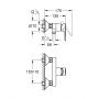 Grohe Start Edge 24197001 bateria prysznicowa ścienna starlight chrome zdj.2