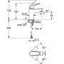 Grohe Swift 24317001 bateria umywalkowa stojąca chrom zdj.2