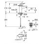 Grohe Swift 24327001 bateria umywalkowa stojąca starlight chrome zdj.2