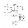 Grohe Swift 24329001 bateria umywalkowa stojąca starlight chrome zdj.2