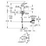 Grohe Swift 24332001 bateria bidetowa stojąca starlight chrome zdj.2