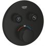 Grohe Grohtherm SmartControl 291192430 bateria wannowo-prysznicowa podtynkowa z termostatem czarna zdj.1