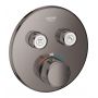 Grohe Grohtherm SmartControl 29119A00 bateria wannowo-prysznicowa podtynkowa termostatyczna hard graphite zdj.1