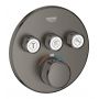 Grohe Grohtherm SmartControl 29121AL0 bateria wannowo-prysznicowa podtynkowa termostatyczna hard graphite zdj.3