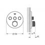 Grohe Grohtherm SmartControl 29121DL0 bateria wannowo-prysznicowa podtynkowa z termostatem brushed warm sunset zdj.2