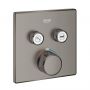 Grohe Grohtherm SmartControl 29124AL0 bateria wannowo-prysznicowa podtynkowa z termostatem brushed hard graphite zdj.1