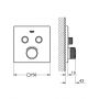Grohe Grohtherm SmartControl 29124GN0 bateria wannowo-prysznicowa podtynkowa termostatyczna złota zdj.2