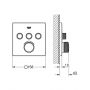 Grohe Grohtherm SmartControl 29126000 bateria wannowo-prysznicowa podtynkowa termostatyczna starlight chrome zdj.2
