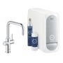 Grohe Blue 31456001 zestaw startowy z baterią kuchenną stojąca starlight chrome zdj.1