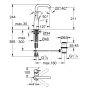 Grohe Essence 32628A01 bateria umywalkowa stojąca hard graphite zdj.2