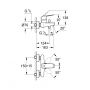 Grohe Eurosmart Cosmopolitan 32831000 bateria wannowo-prysznicowa ścienna chrom zdj.2