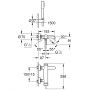 Grohe Essence 33628001 bateria wannowo-prysznicowa ścienna starlight chrome zdj.2