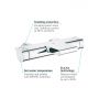 Grohe Grohtherm 34174001 bateria wannowo-prysznicowa ścienna termostatyczna chrom zdj.4
