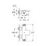 Grohe Grohtherm 34174001 bateria wannowo-prysznicowa ścienna termostatyczna chrom zdj.2